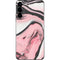 Pink Marble Ink Galaxy S22 Plus Skin